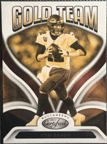 Tom Brady #GT-12 Football Cards 2022 Panini Certified Gold Team