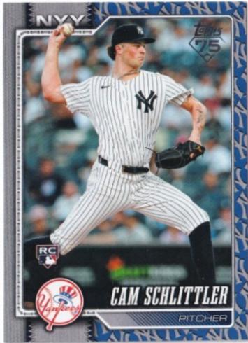 2026 Topps Cam Schlittler [Team Color Border Variation] #111 card