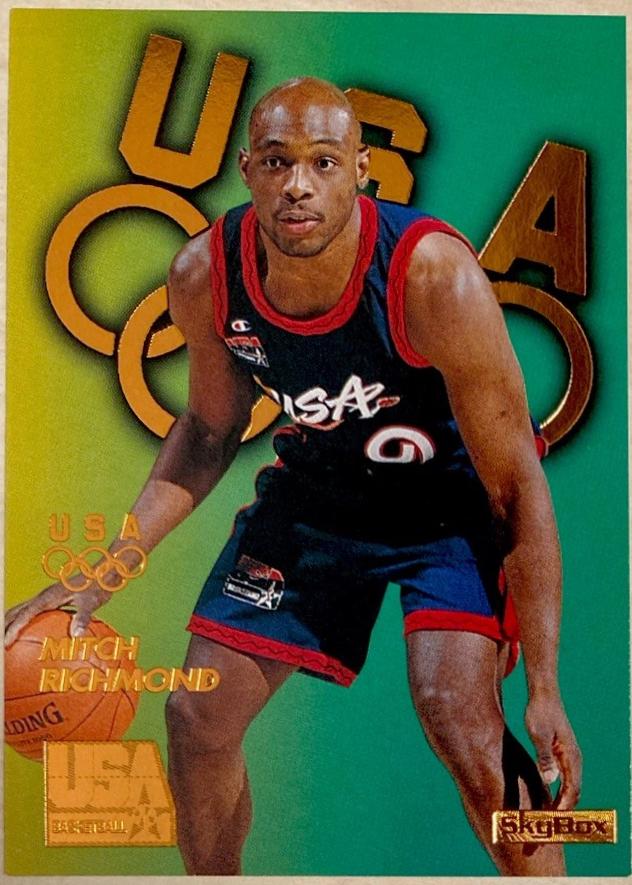 Mitch Richmond #B12 Basketball Cards 1996 SkyBox USA Bronze