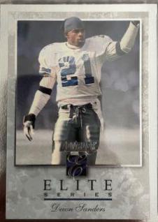 Deion Sanders #15 Football Cards 1996 Panini Donruss Elite
