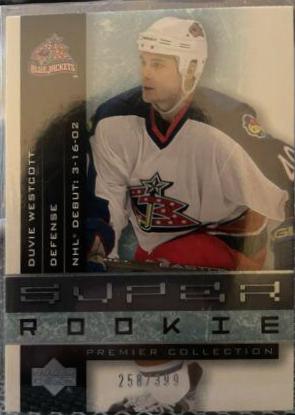 Duvie Westcott #60 Hockey Cards 2001 Upper Deck Premier Collection