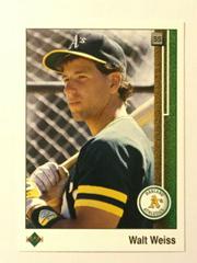 Walt Weiss #374 Baseball Cards 1989 Upper Deck Prices