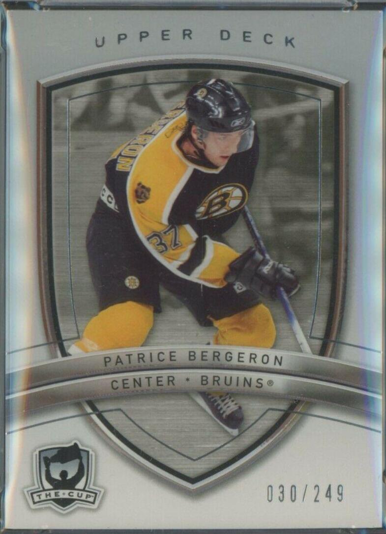 Patrice Bergeron #7 Hockey Cards 2005 Upper Deck the Cup