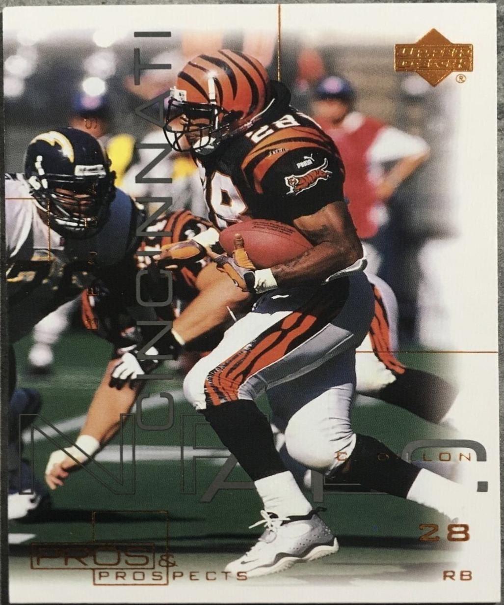 Corey Dillon #17 Football Cards 2000 Upper Deck Pros & Prospects