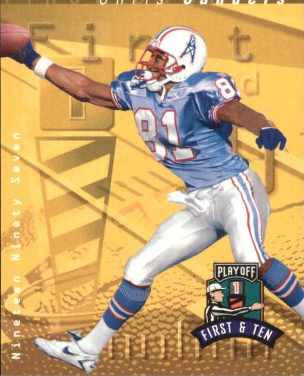 Chris Sanders #60 Football Cards 1997 Playoff 1st & 10