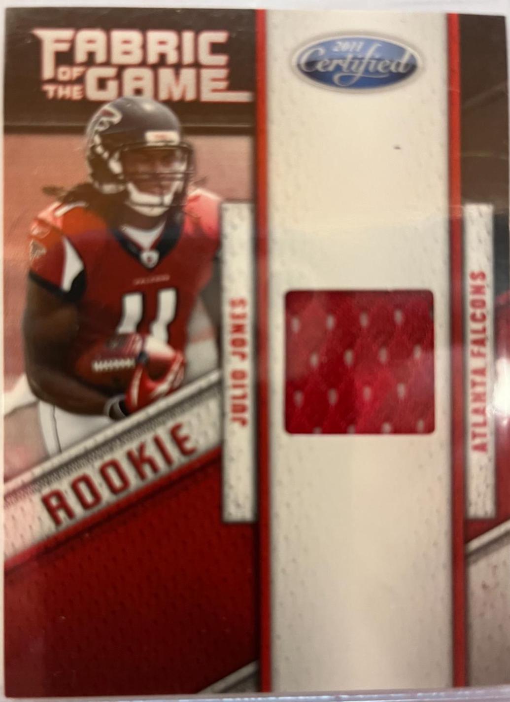 Julio Jones #30 Football Cards 2011 Panini Certified Fabric of the Game