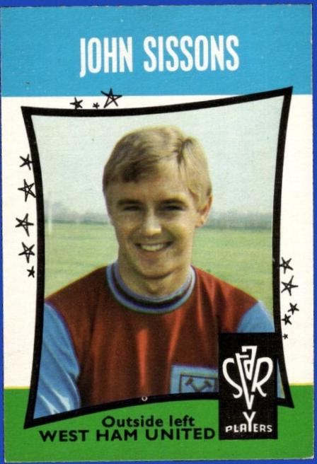 John Sissons #8 Soccer Cards 1967 A & BC Star Players