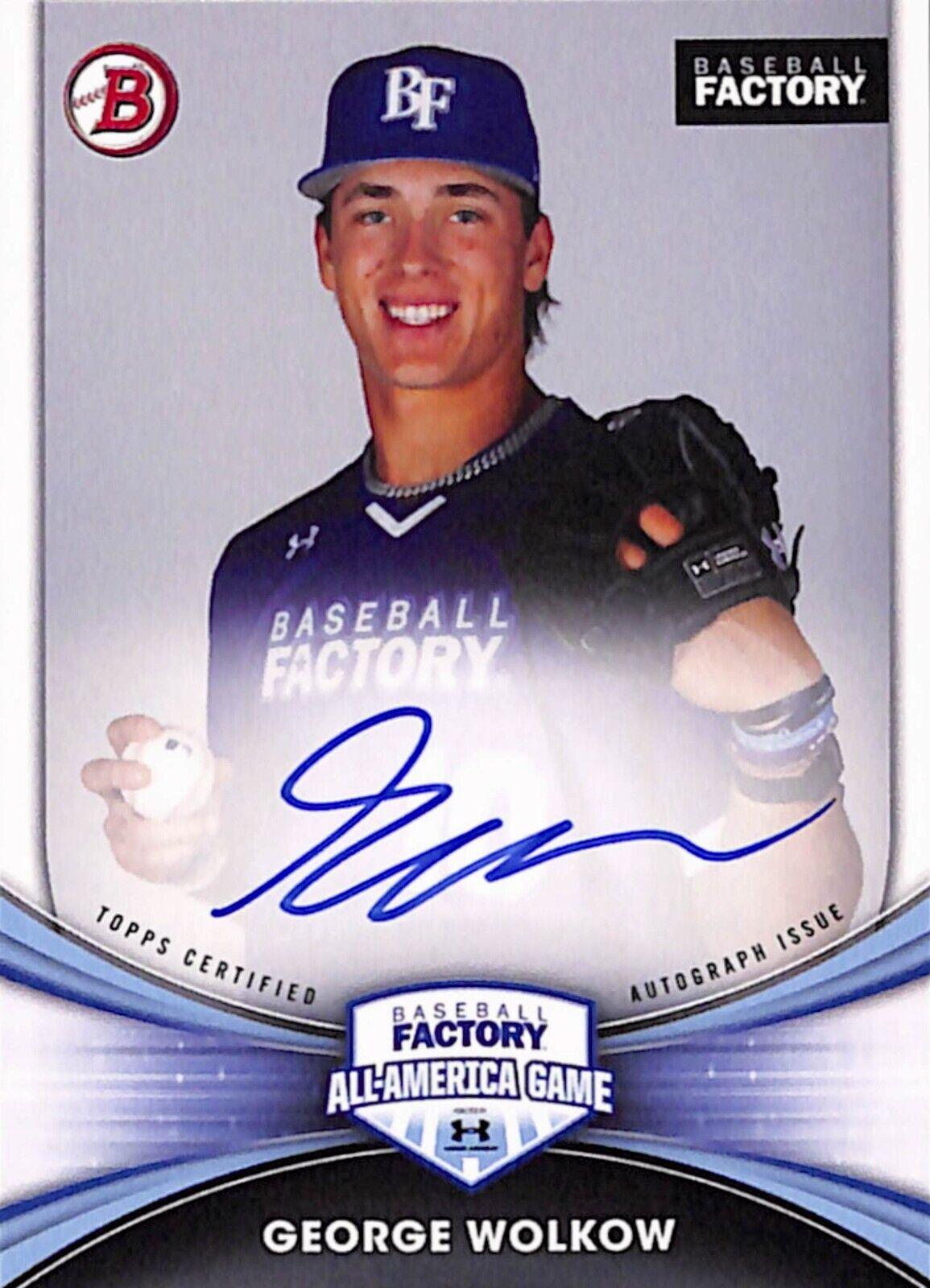 Wolkow #George Baseball Cards 2024 Bowman All America Game Autograph