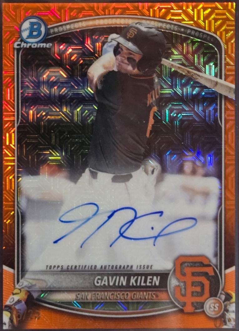 Gavin Kilen [Orange Mojo] #BMA-GK Prices | 2025 Bowman Draft 