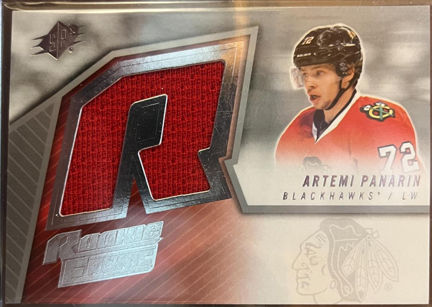 Artemi Panarin #SPXR-AP Hockey Cards 2015 SPx 2005-06 Retro Rookie Fabric