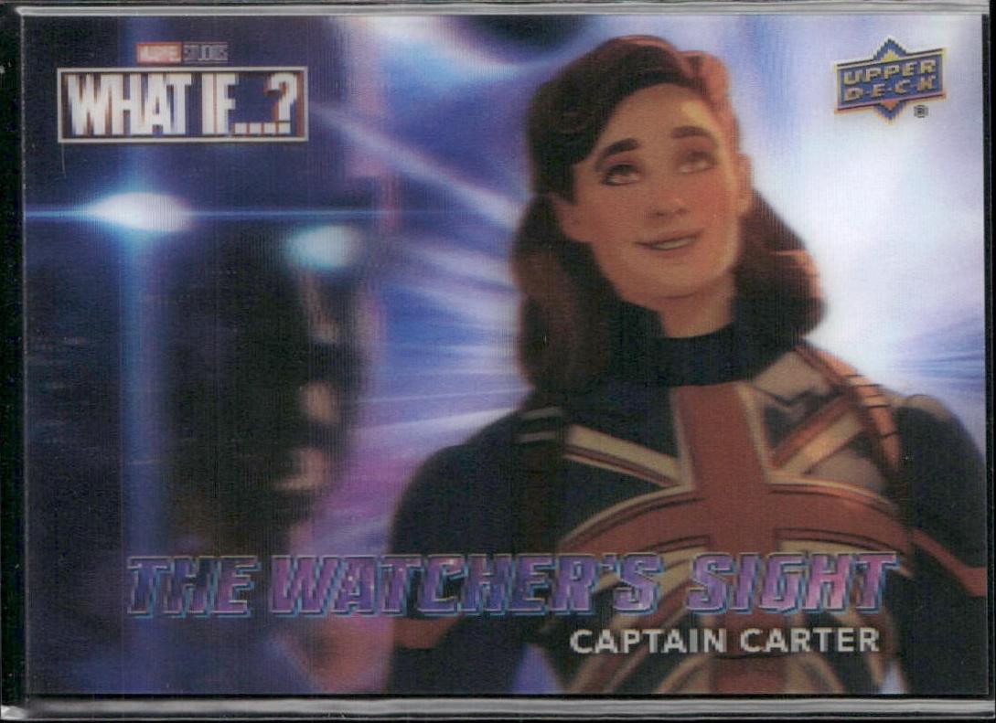 Captain Carter #WS7 Marvel 2023 Upper Deck What If The Watcher's Sight Lenticular