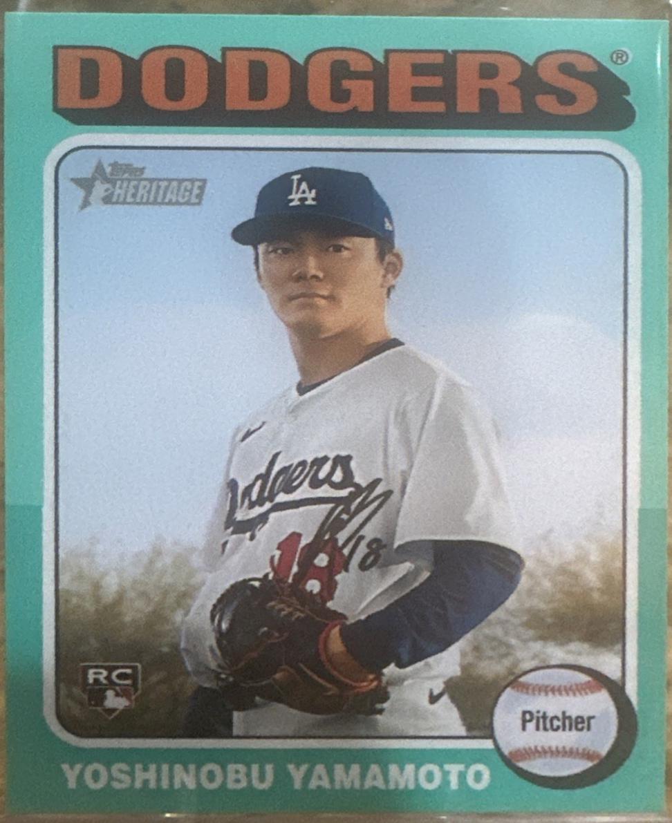 Yoshinobu Yamamoto [Aqua] #553 Prices | 2024 Topps Heritage