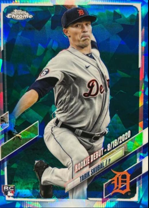 Tarik Skubal #US284 2021 Topps Chrome Update Sapphire Baseball