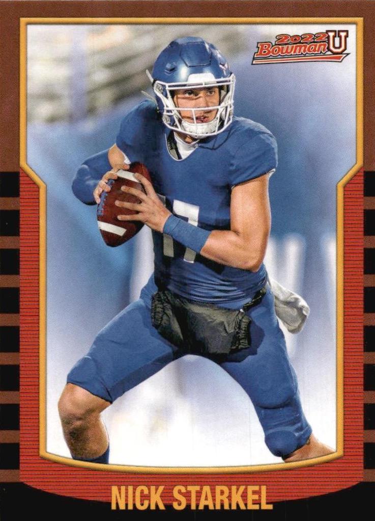 Nick Starkel #2KB-20 Football Cards 2021 Bowman University 2000