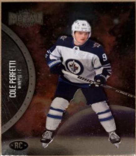 Cole Perfetti #183 Hockey Cards 2021 Skybox Metal Universe