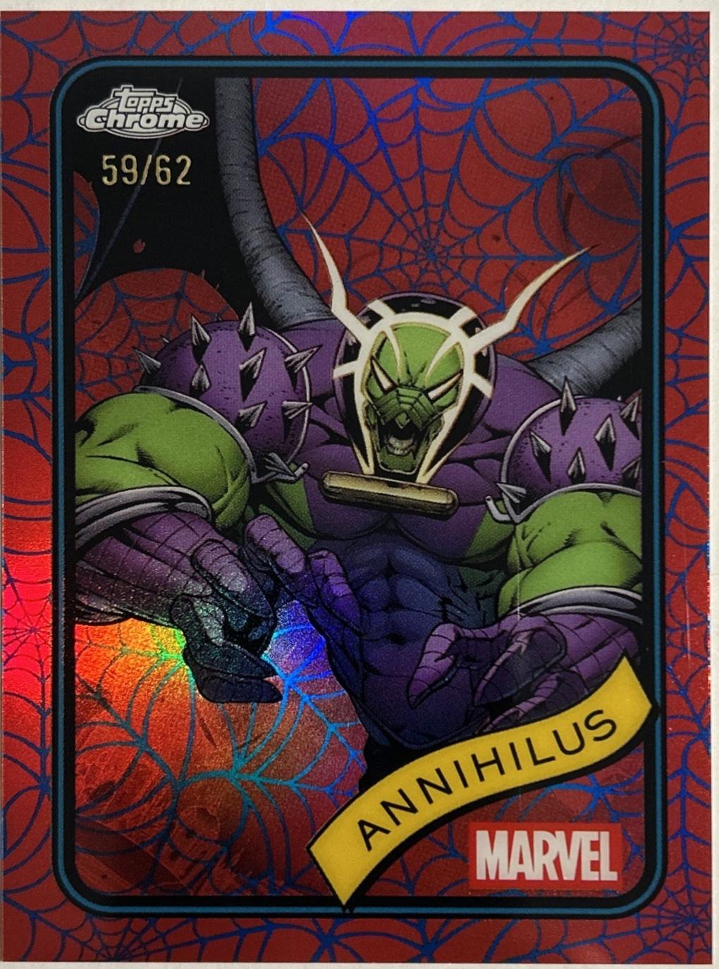 Annihilus Blue & Red Spider Web Refractor