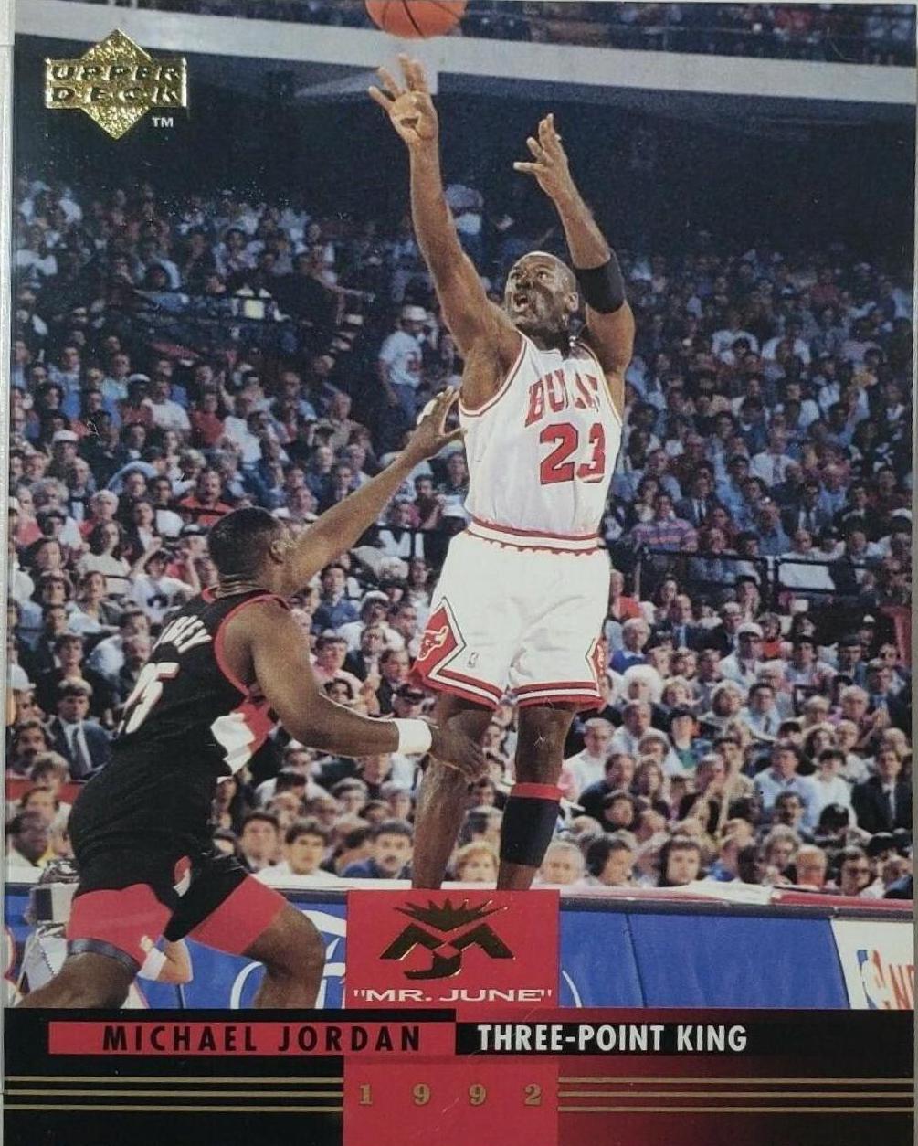 Michael Jordan #MJ5 Basketball Cards 1993 Upper Deck Mr. June