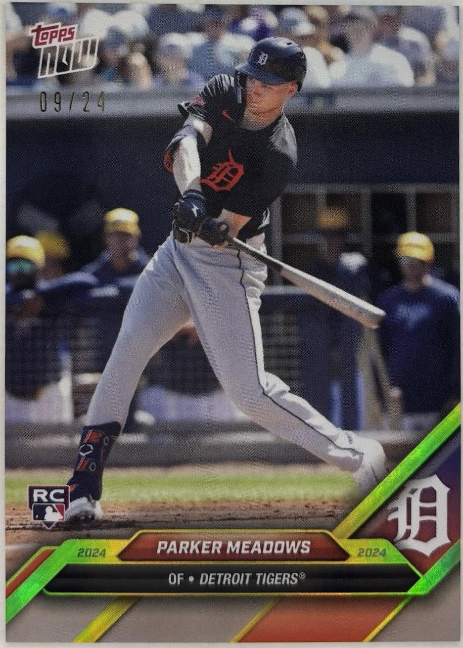 Parker Meadows #OD-79 2024 Topps Now Road To Opening Day Baseball