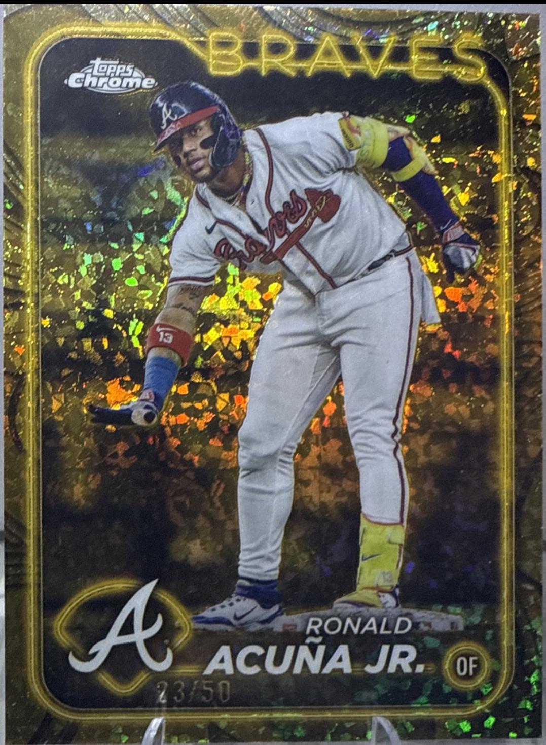 Ronald Acuna Jr. [Mini-Diamond Gold Refractor] #70