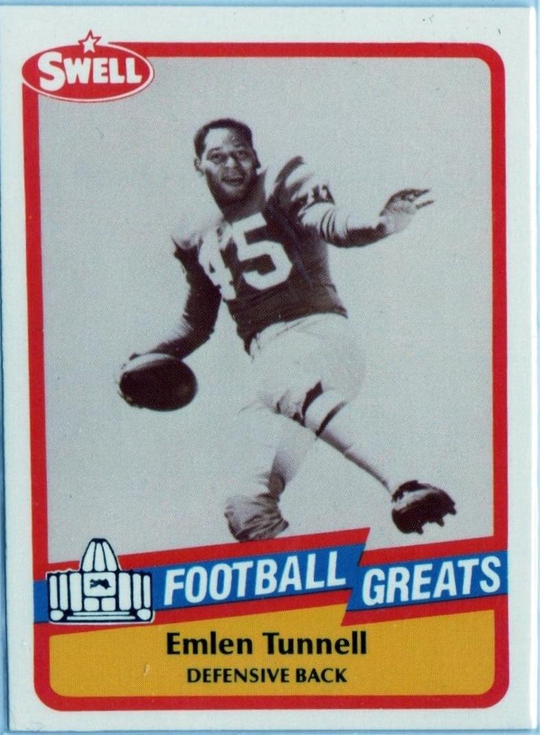 Emlen Tunnell #64 1989 Swell Greats Football