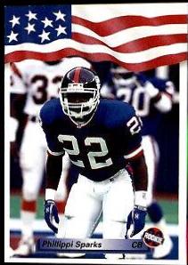 Phillippi Sparks #36 Football Cards 1992 All World