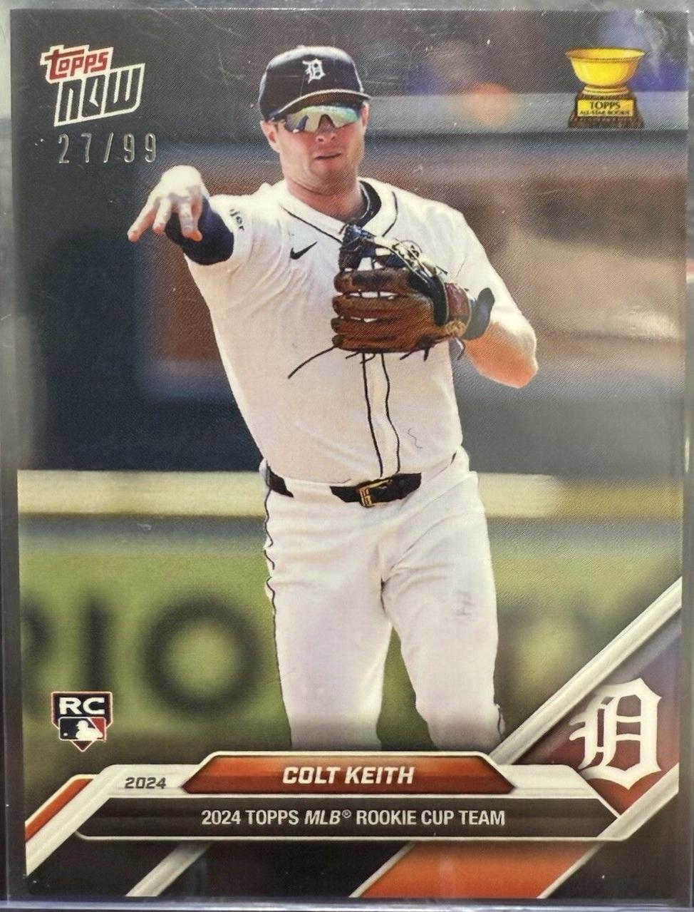 Colt Keith [Black] #RC-3 Prices | 2024 Topps Now Rookie Cup | Baseball ...