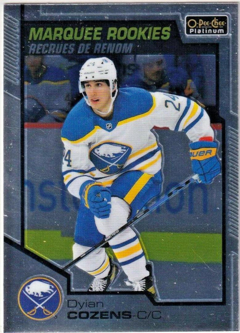 Dylan Cozens #197 Hockey Cards 2020 O Pee Chee Platinum