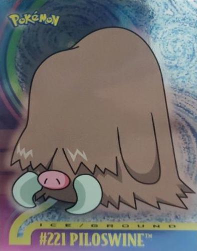 Tap to enlarge Piloswine – Holo, Pokemon 2001 Topps Johto