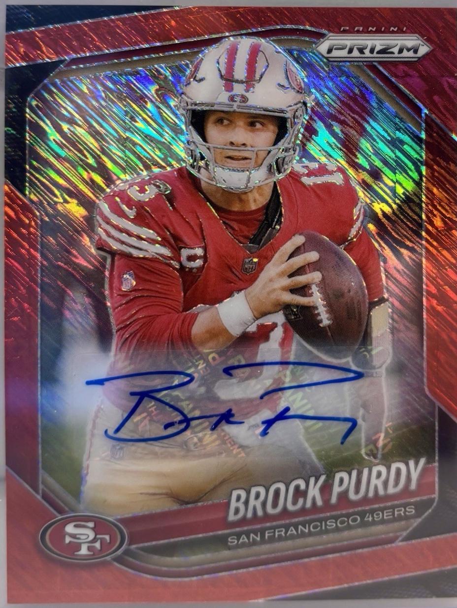 Brock Purdy [Red Shimmer Autograph] #255 Prices | 2025 Panini
