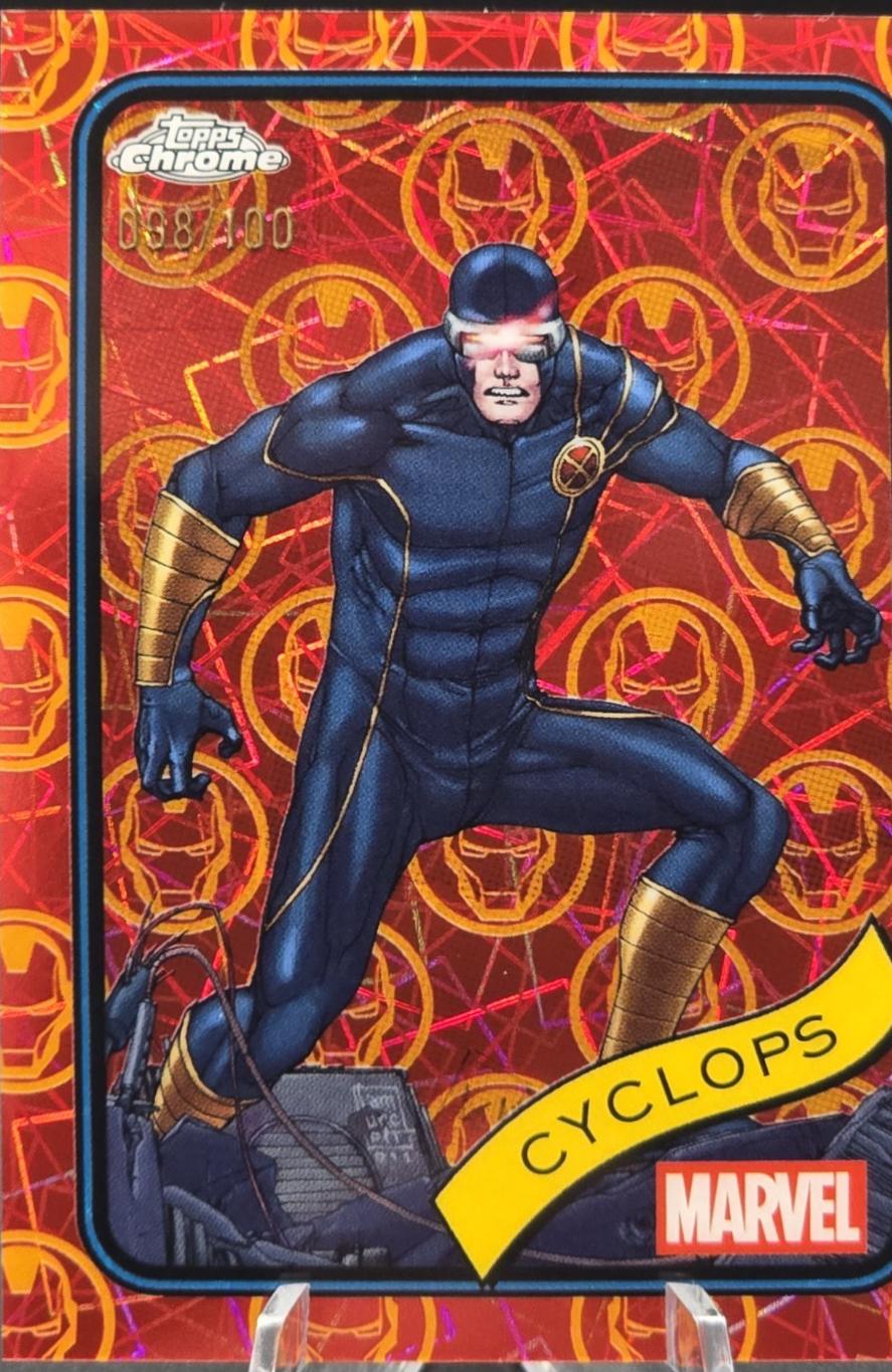 Cyclops Iron Man Red & Gold Lazer Refractor