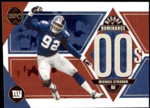 Michael Strahan #DD-12 Football Cards 2022 Panini Legacy Decade of Dominance