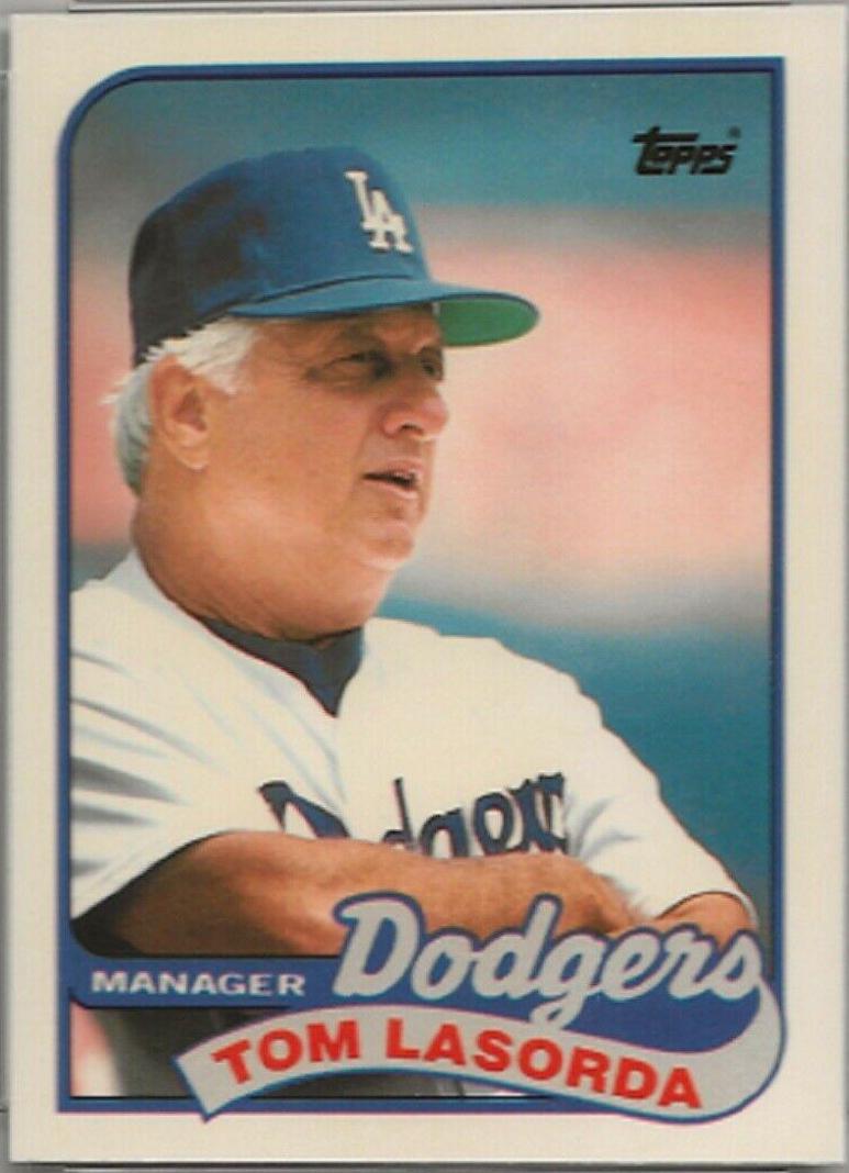 1989 Topps Tiffany Tom Lasorda #254 card