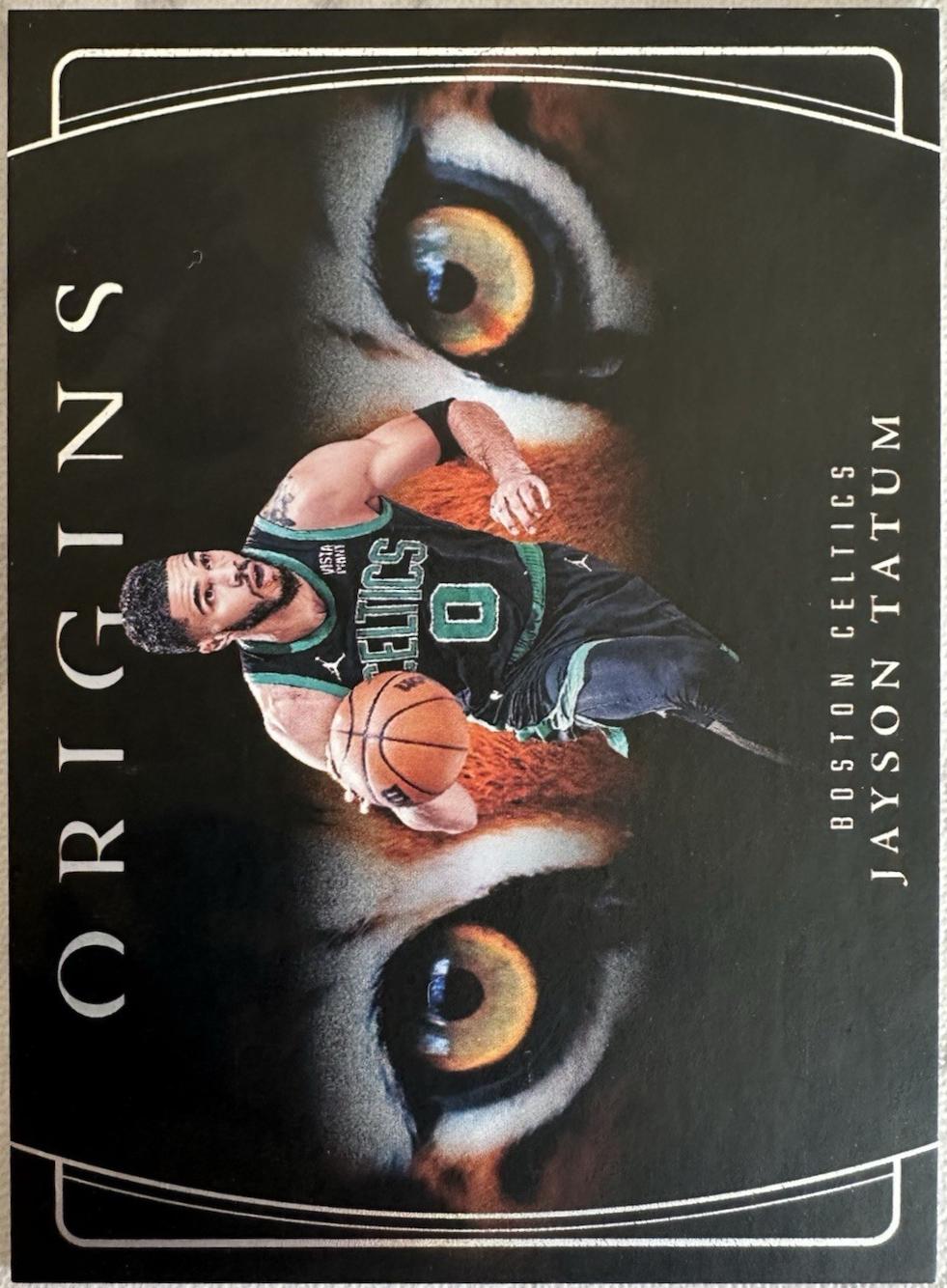 Jayson Tatum #6 Basketball Cards 2024 Panini Origins Tiger Eyes