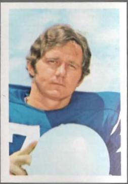 Bob Vogel #29 Football Cards 1972 NFLPA Wonderful World Stamps