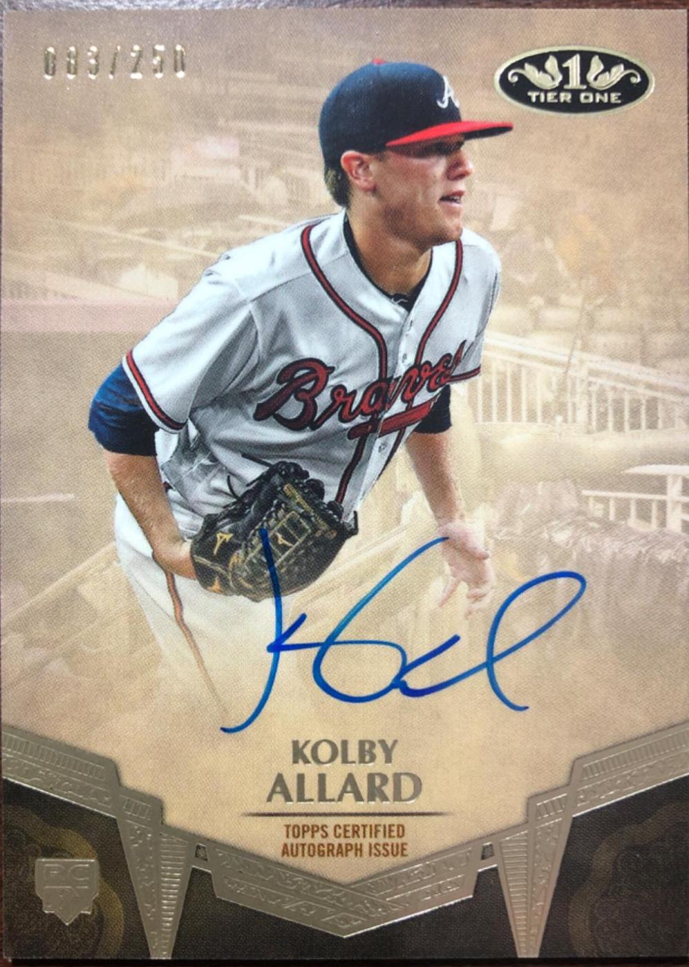 Kolby Allard #BA-KAL Baseball Cards 2019 Topps Tier One Break Out Autographs