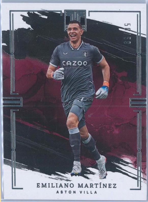 Emiliano Martinez #24 Soccer Cards 2022 Panini Impeccable Premier League