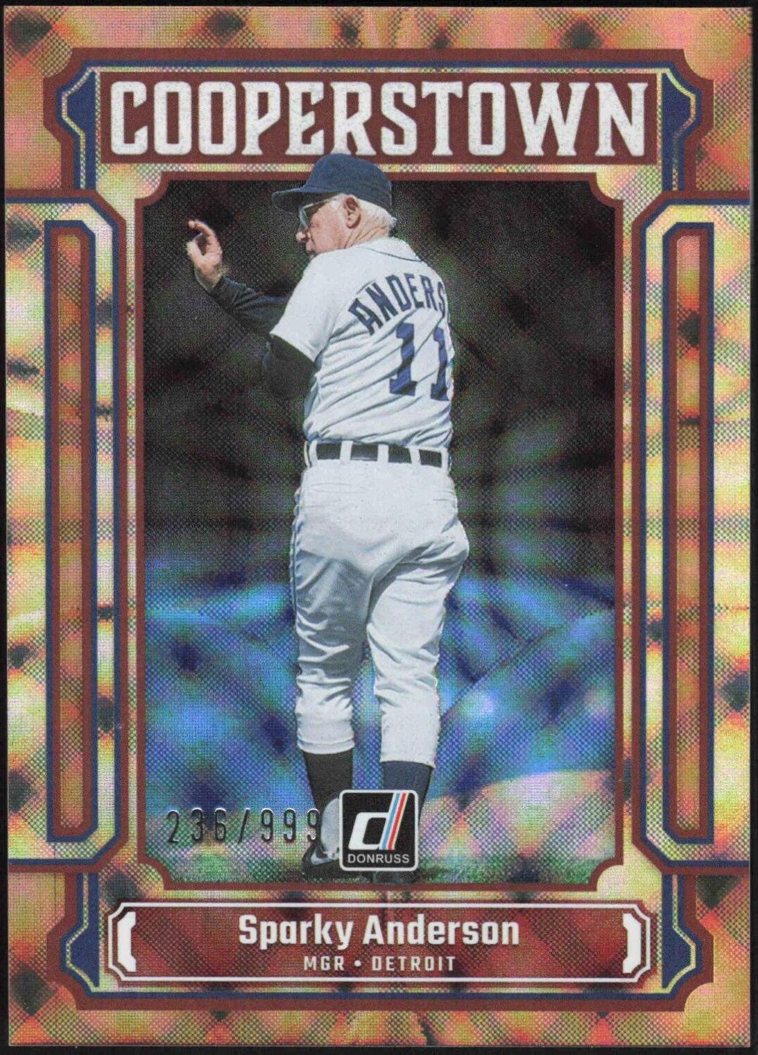 Sparky Anderson #CT14 Baseball Cards 2023 Panini Donruss Cooperstown