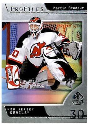 Martin Brodeur #P-11 Hockey Cards 2020 SP Signature Edition Legends Profiles