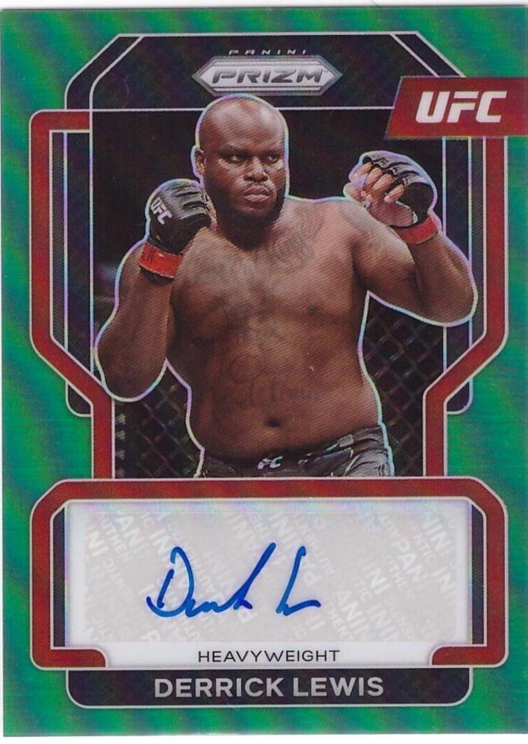 Derrick Lewis #SG-DLW Ufc Cards 2022 Panini Prizm UFC Signatures