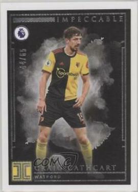 Craig Cathcart #80 Soccer Cards 2019 Panini Impeccable Premier League