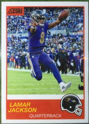 Lamar Jackson #83 Football Cards 2019 Panini Score