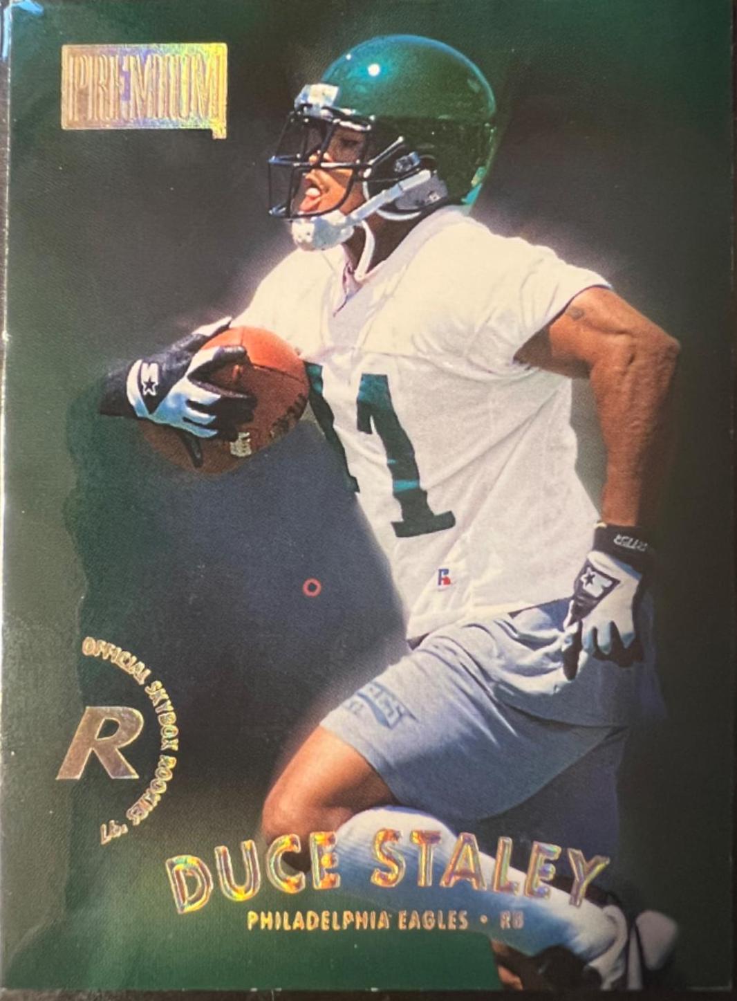 Duce Staley #244 Football Cards 1997 Skybox Premium