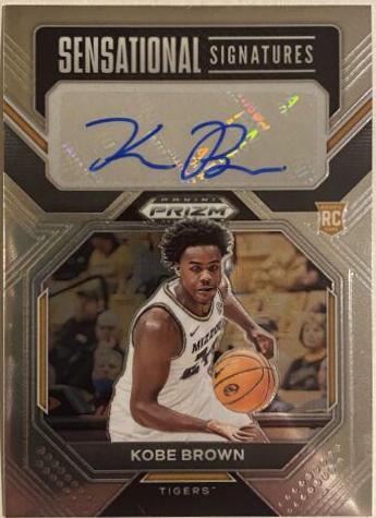 Kobe Brown #SS-KBW Basketball Cards 2023 Panini Prizm Draft Picks Sensational Signatures