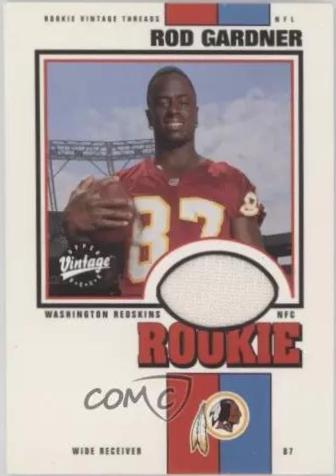 Rod Gardner #RGVT Football Cards 2001 Upper Deck Vintage Threads