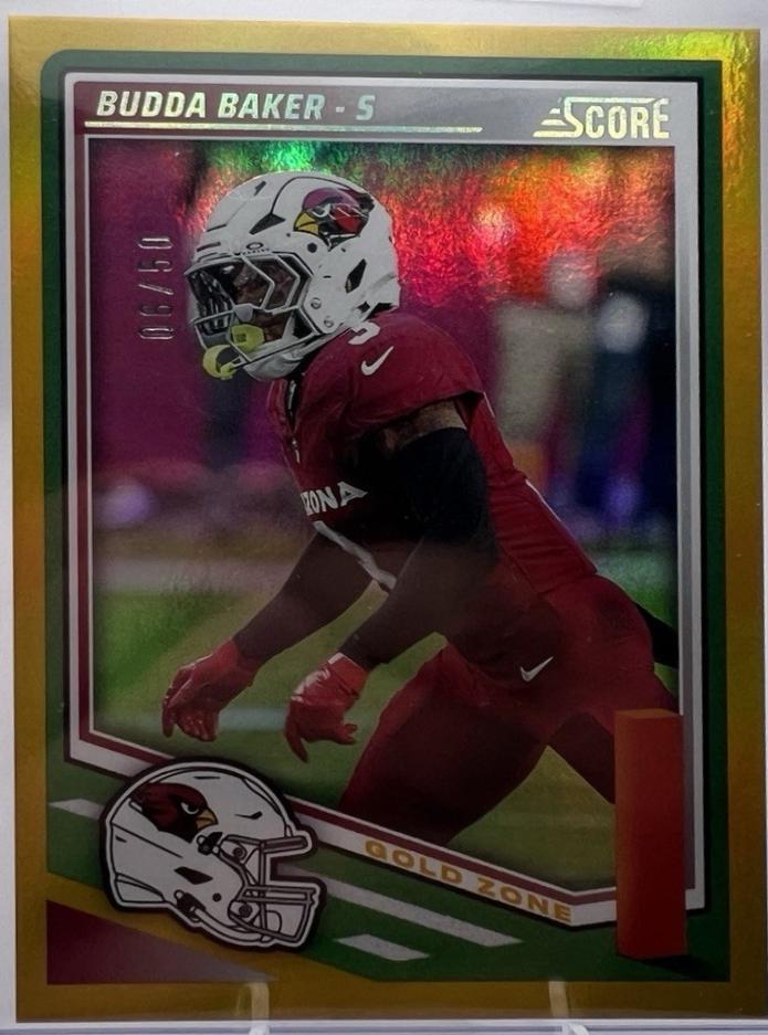Budda Baker [Gold Zone] #77 Prices | 2025 Panini Score | Football