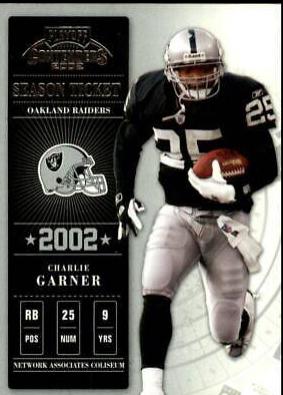 Charlie Garner #49 2002 Playoff Contenders Football
