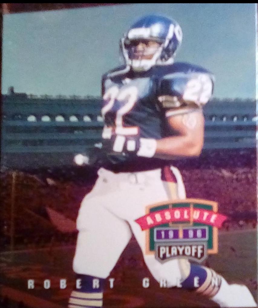 Robert Green #089 Football Cards 1996 Playoff Absolute