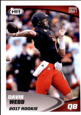 Davis Webb #88 2017 Sage Hit Premier Draft Football