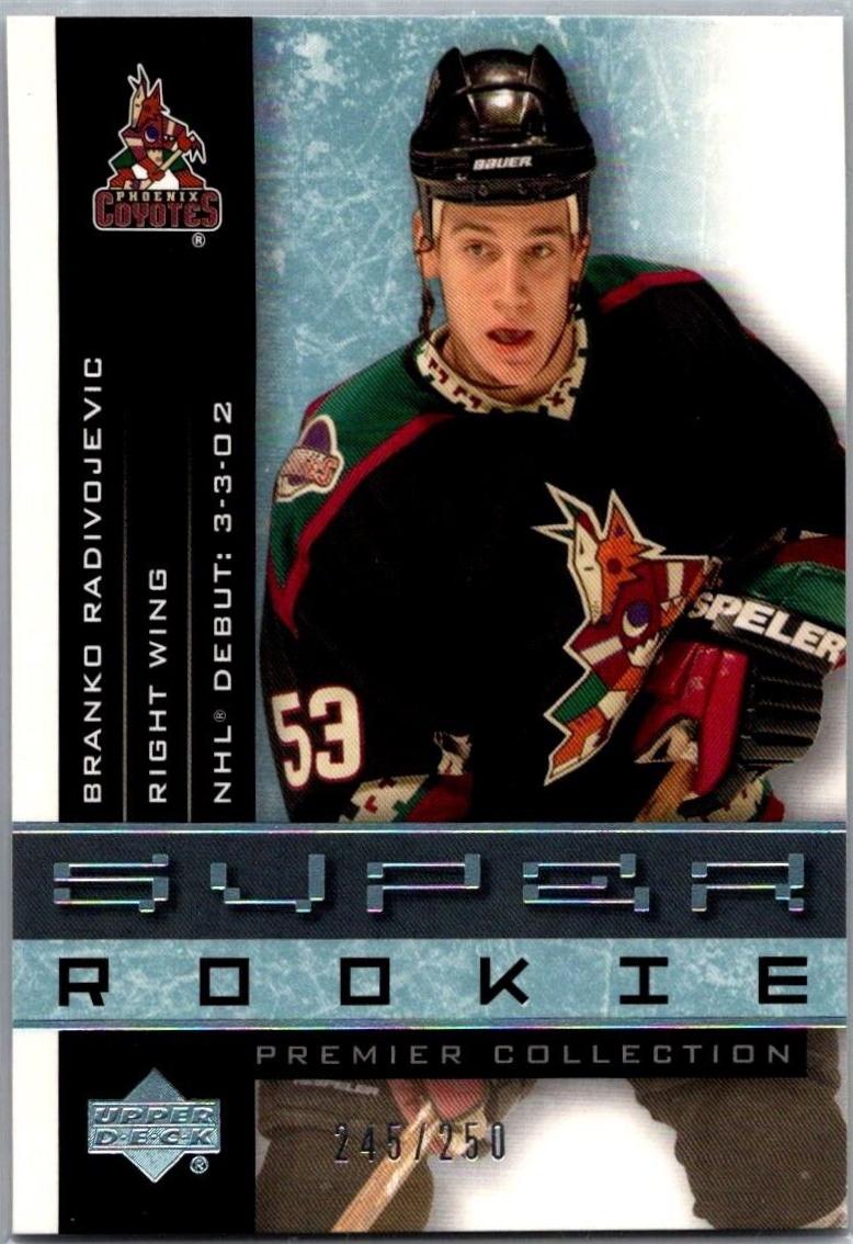 Branko Radivojevic #104 Hockey Cards 2001 Upper Deck Premier Collection