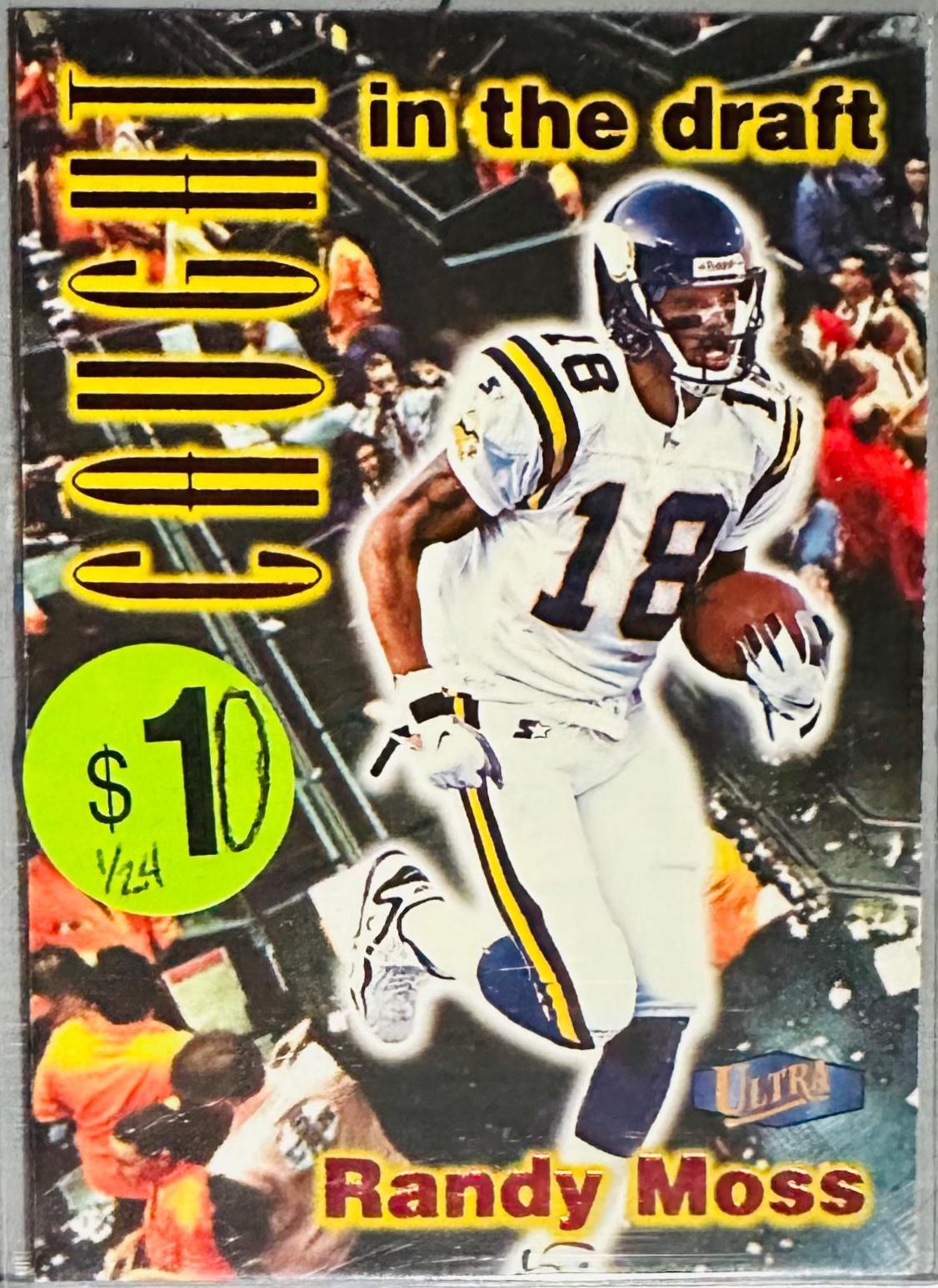 Randy Moss #8CD Football Cards 1998 Ultra Caught in the Draft